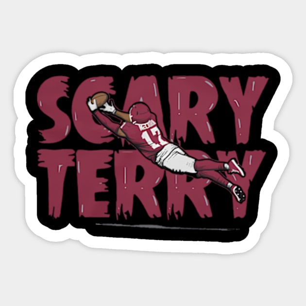 Terry Mclaurin Scary Sticker by caravalo